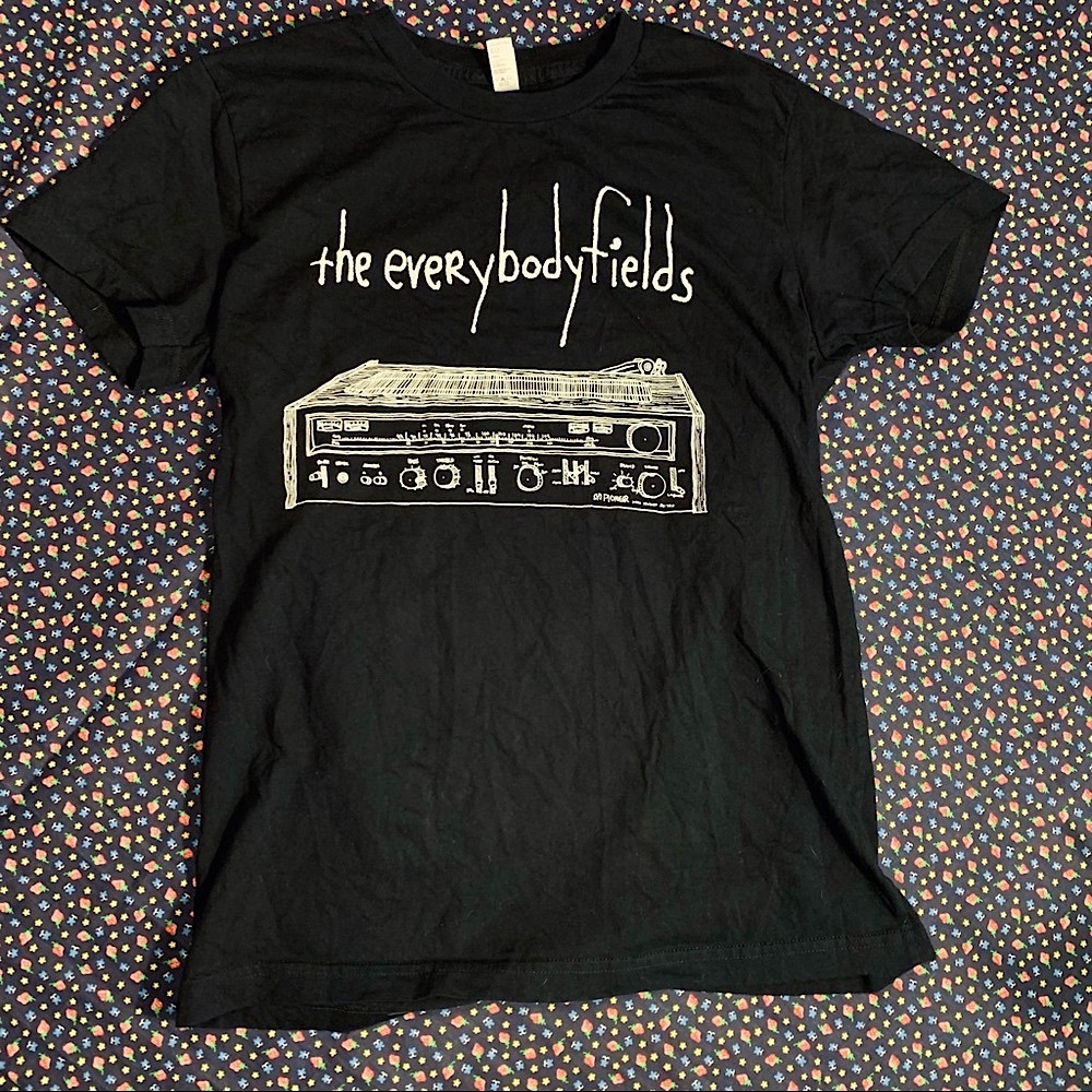 📻 the everybodyfields band tee w/ radio receiver graphic by sam quinn 📻 iykyk 📻